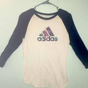 Adidas Quarter Sleeve Tshirt, Size XL